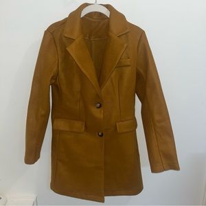 NWOT Brown Peacoat
